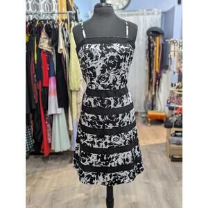 White House Black Market Floral Fit & Flare Dress